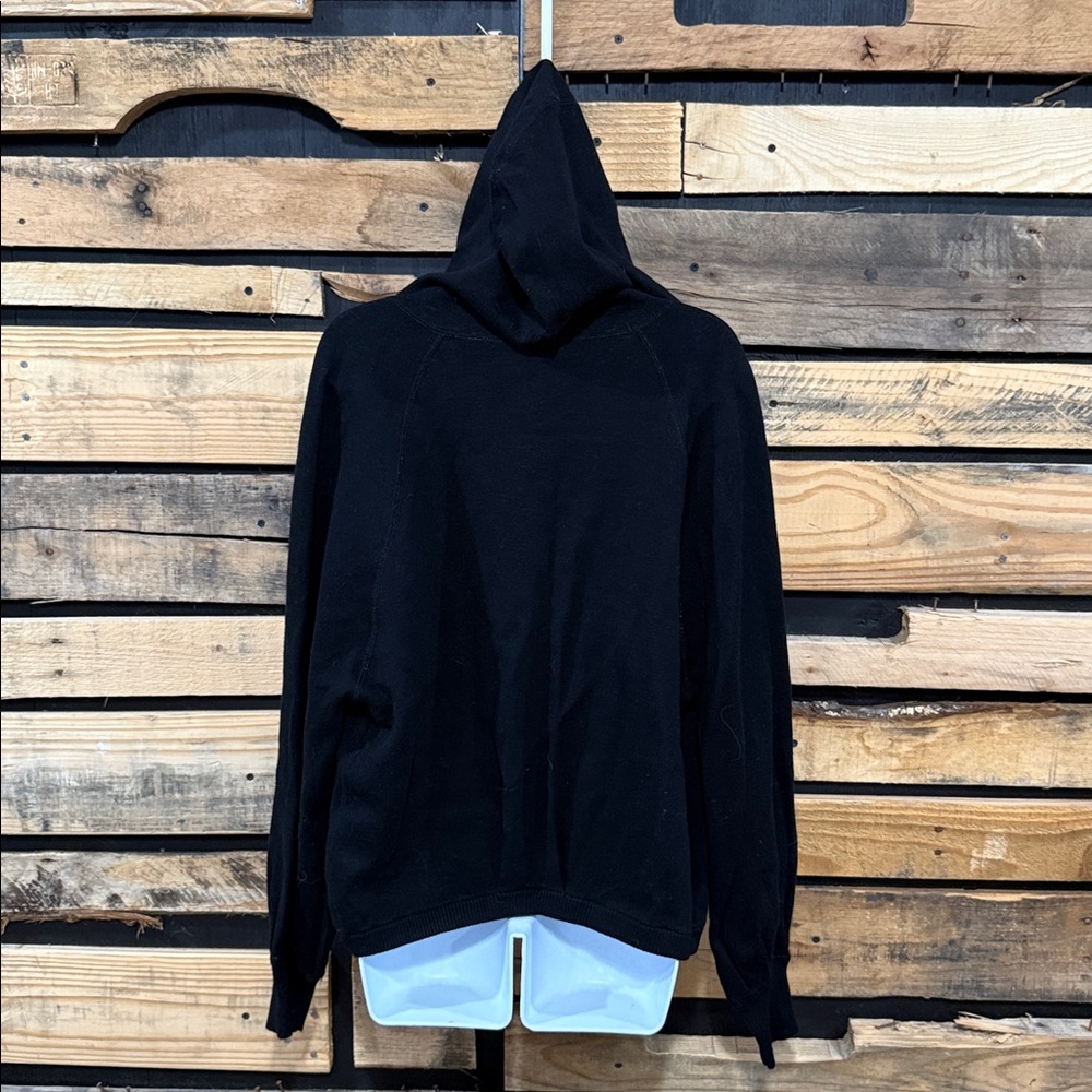 Michael Stars Black Open‎ Front Silk Blend Cardigan Women’s Size Large - Picture 4 of 7